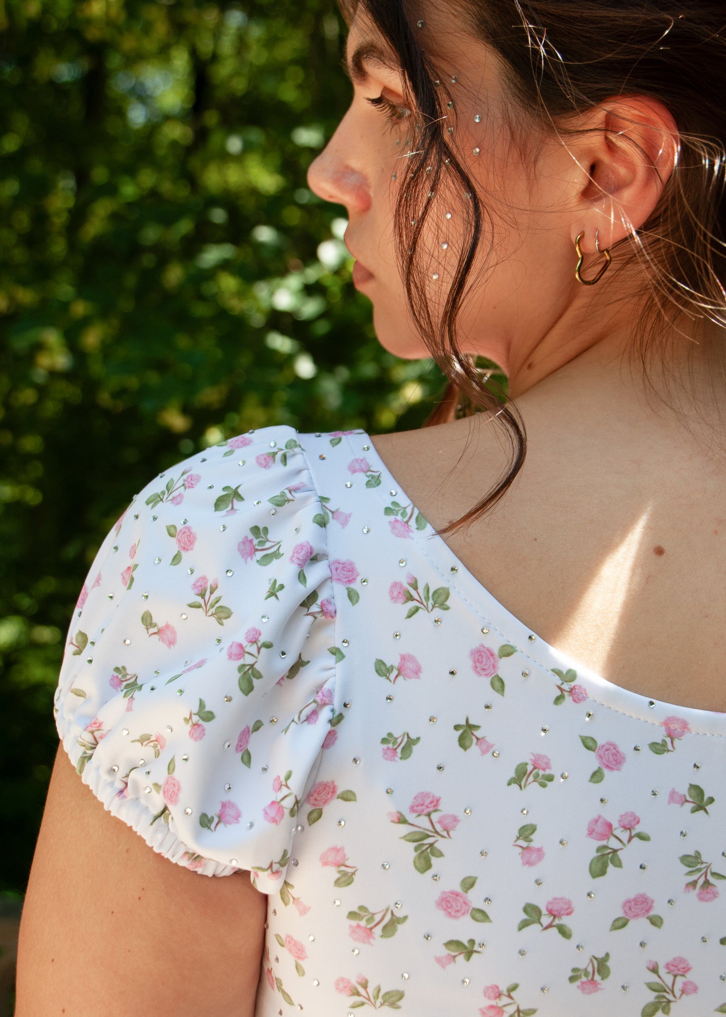 The Sparkling Rose Running Top