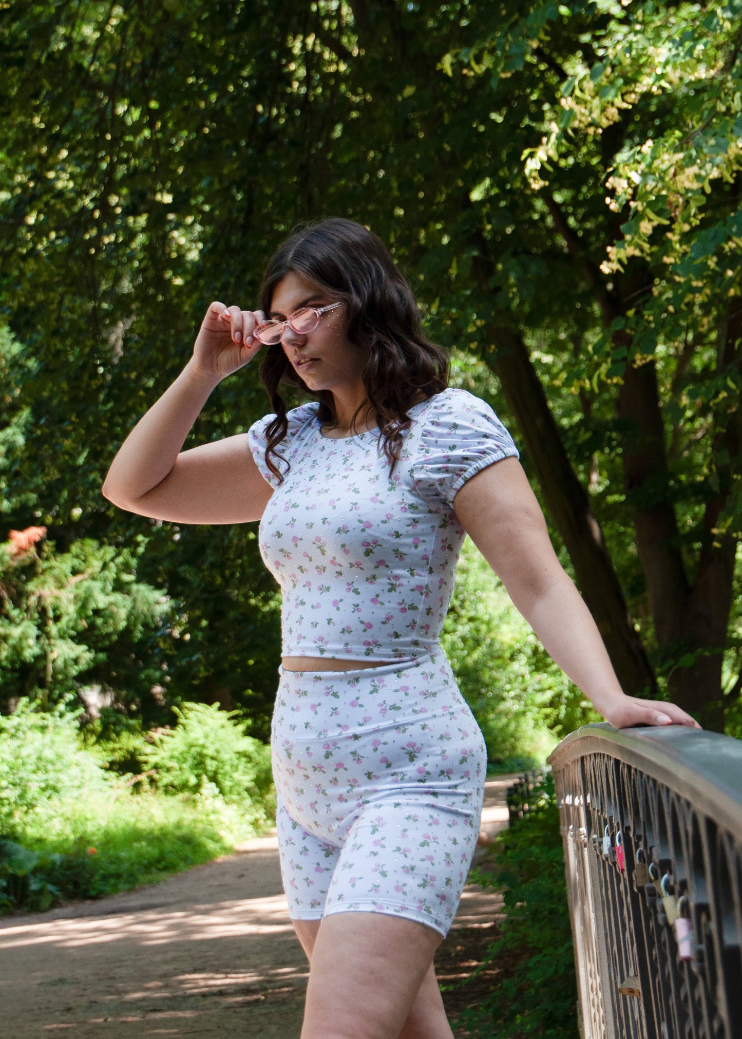 The Sparkling Rose Running Short