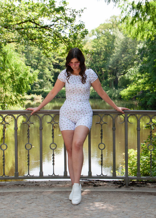 The Sparkling Rose Running Top