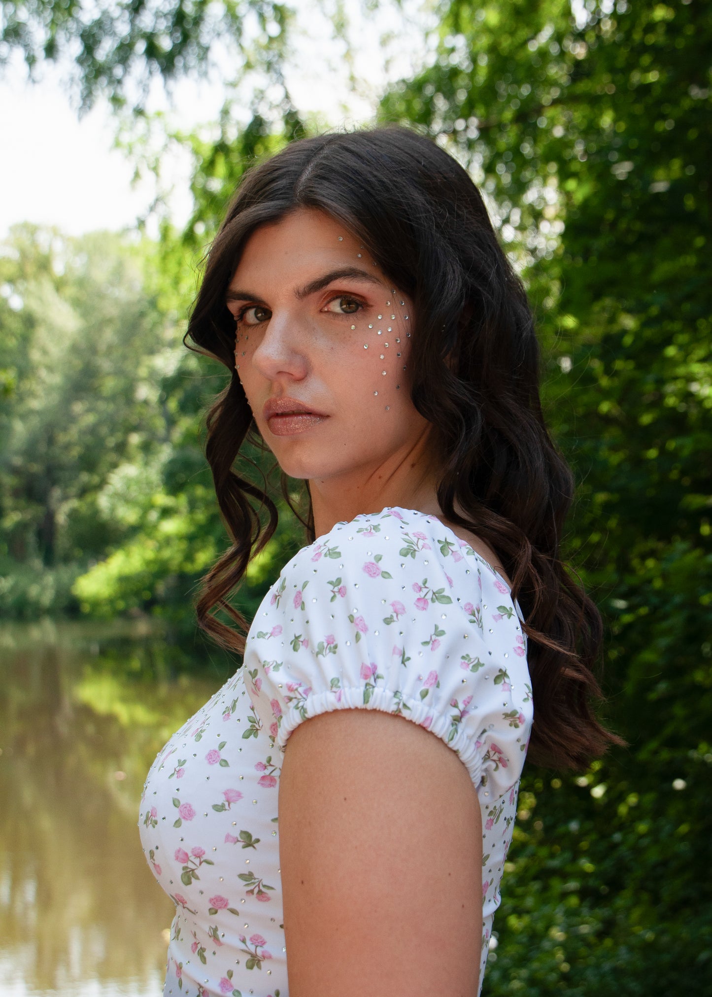 The Sparkling Rose Running Top