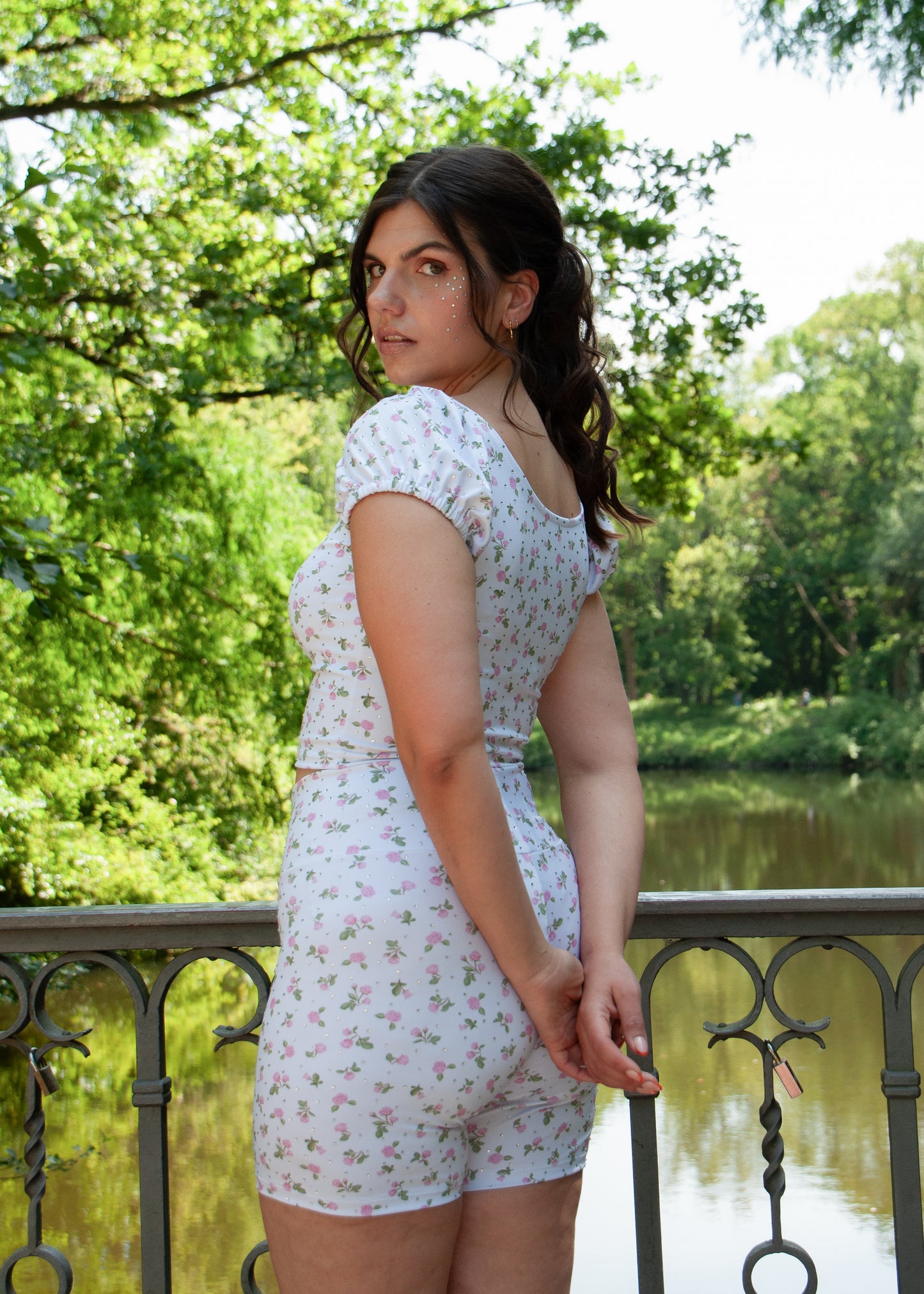 The Sparkling Rose Running Top