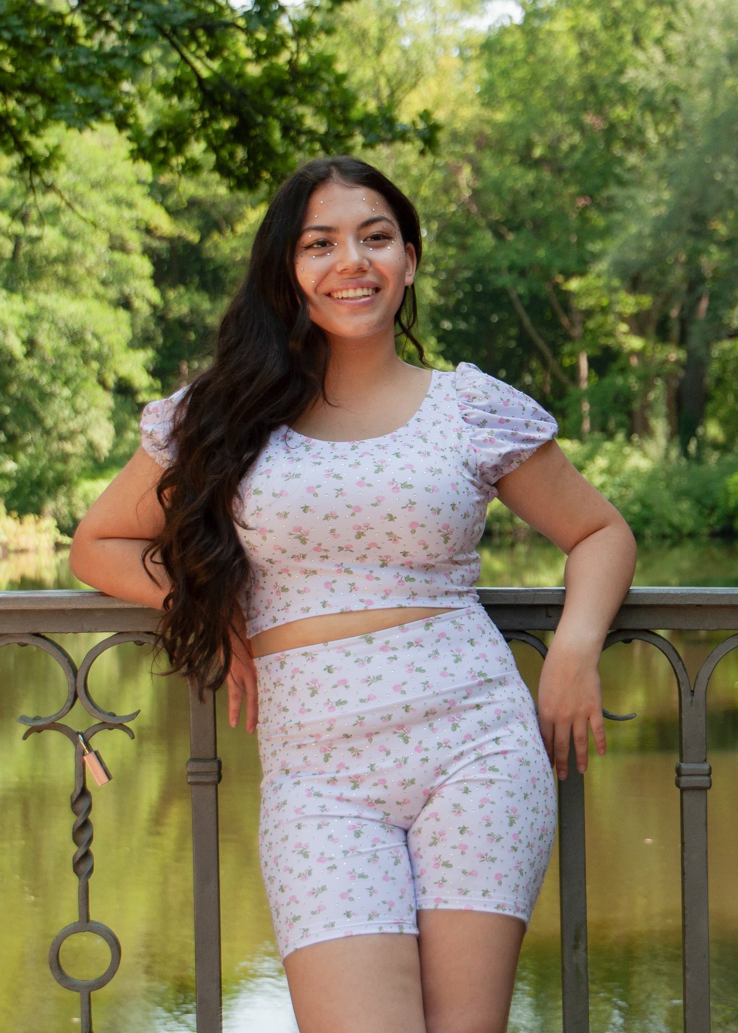 The Glamour Rose Running Top