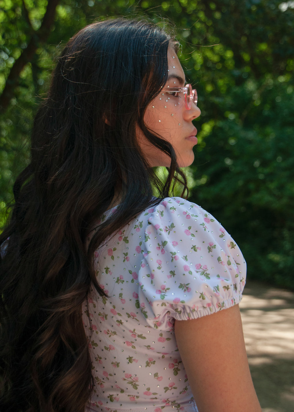 The Glamour Rose Running Top