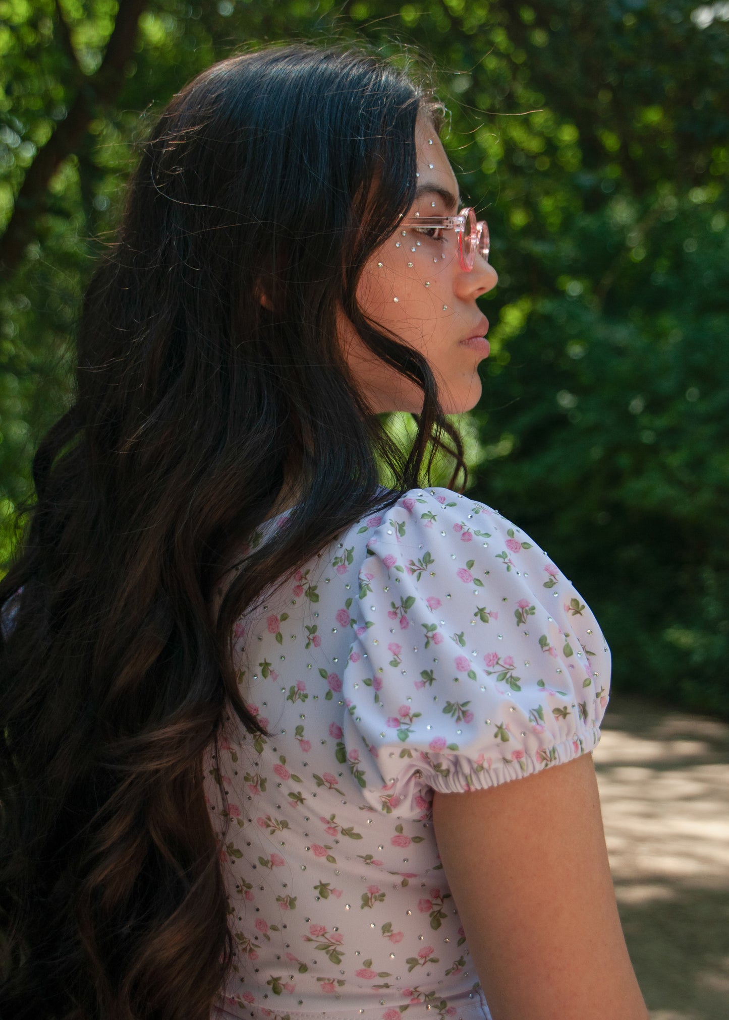 The Glamour Rose Running Top